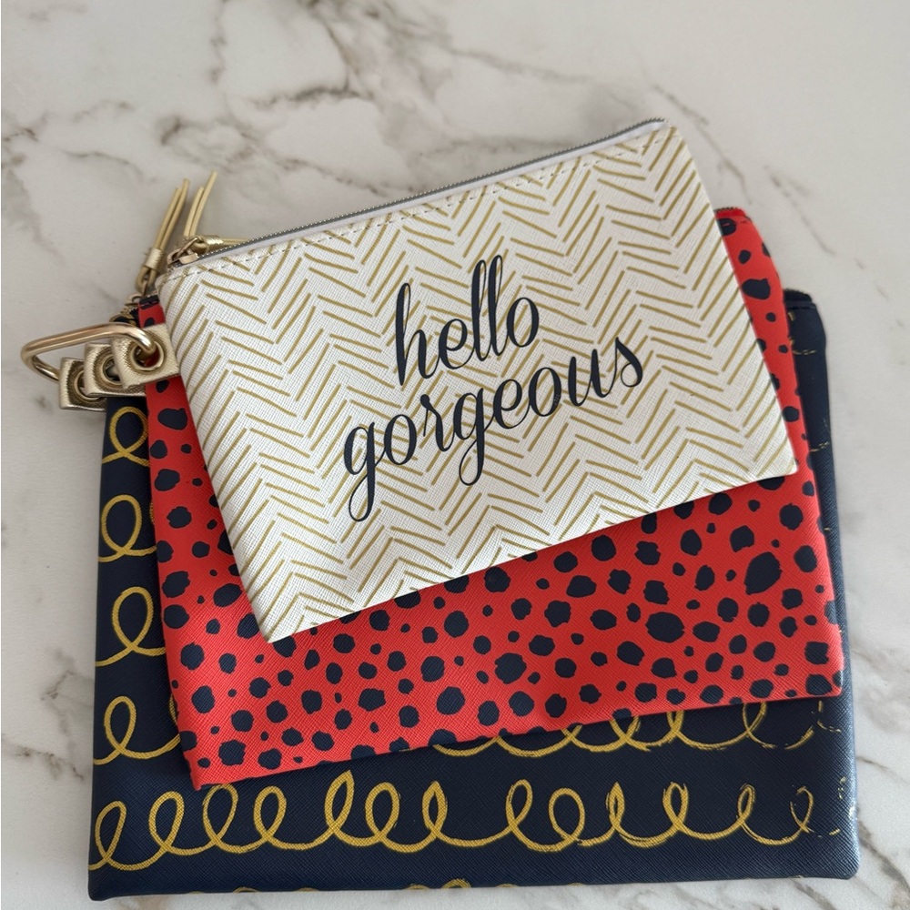 Dabney Lee 3pk Cosmetic Bag Set Hello Gorgeous